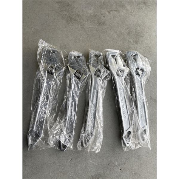5 NEW FULL CONTACT ADJUSTABLE 10" WRENCHES