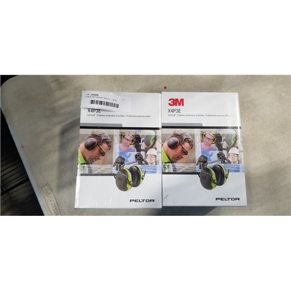 2 NEW 3M EARMUFF MOIDEL X4P3E