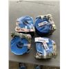 Image 1 : 4 NEW ERICKSON 2 X 16FT RATCHET STRAPS WITH SLOT TRACK CONNECTORS