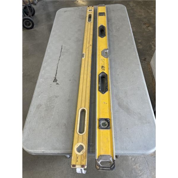 2 4FT LEVELS, ONE IS DEWALT