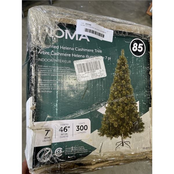NOMA 7FT LIGHTED HELENA CASHMERE TREE