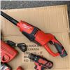 Image 2 : LOT OF MILWAUKEE M12 TOOLS, 2 BATTERIES AND CHARGER WORKING INCLUDES PORTABLE VACUUM, DRILL/DRIVER, 