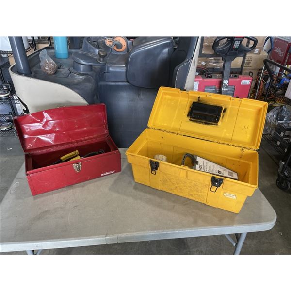 2 TOOLBOXES AND ASSORTED HAND TOOL CONTENTS