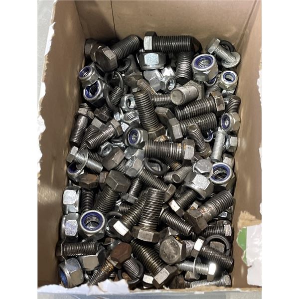 BOX OF LARGE BOLTS