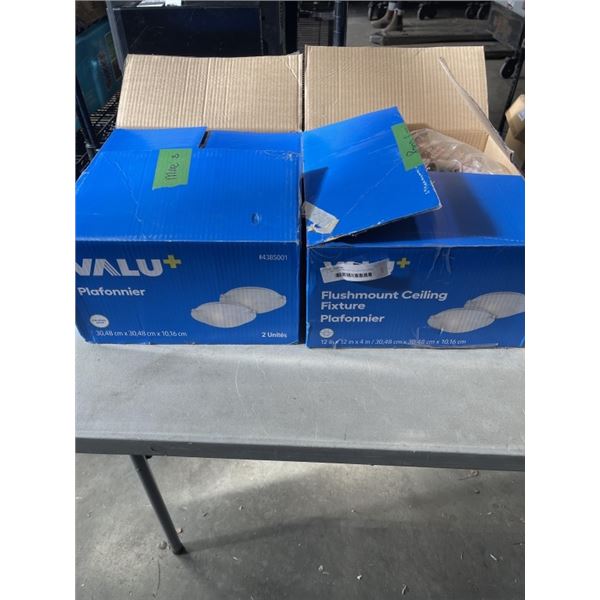 2  2PK FLUSHMOUNT CEILING FIXTURES