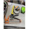Image 2 : TRAY OF ASORTED TOOLS. FLASH LIGHT, CHAIN, MISC ITEMS