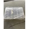 Image 2 : 5 NEW CLEAR 6 PART COMPARTMENT BOXES - 10.75 x7 x 1.75" - RETAIL $50