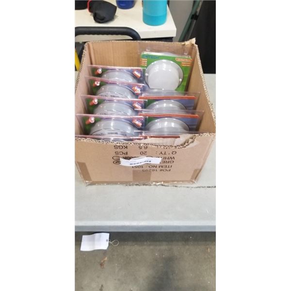 10 NEW ORTECH 3K LED FLUSH MOUNT INDOOR / OUTDOOR INCANDESCENT REPLACEMENTS, 900 LUMENS