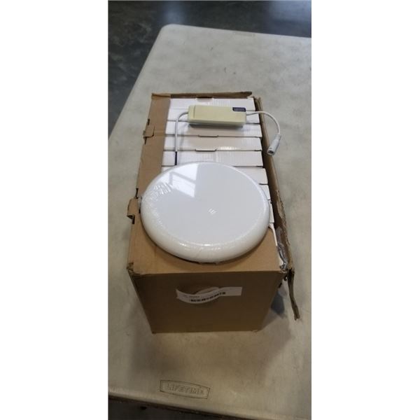 NEW CASE OF LED DOWNLIGHTS WITH WIRING BOXES