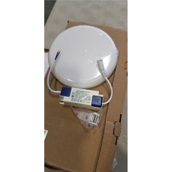 NEW CASE OF LED DOWNLIGHTS WITH WIRING BOXES