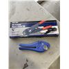 Image 2 : BOX OF PEX 1/2-IN PIPE CRIMPERS, MAKITA ANGLE GRINDER WITH WALTER CUT OFF WHEELS, BLUE SHIELD SAFETY