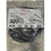 Image 1 : AS NEW INDOOR/OUTDOOR 3 POWER OUTLET 100FT 12 AWG 15 AMP BLACK EXTENTION CORD
