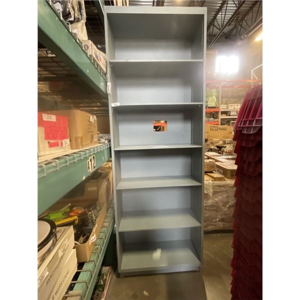 APPROX 8FT GREY STORAGE SHELF