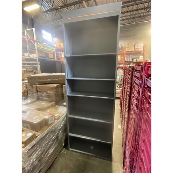 APPROX 8FT GREY STORAGE SHELF