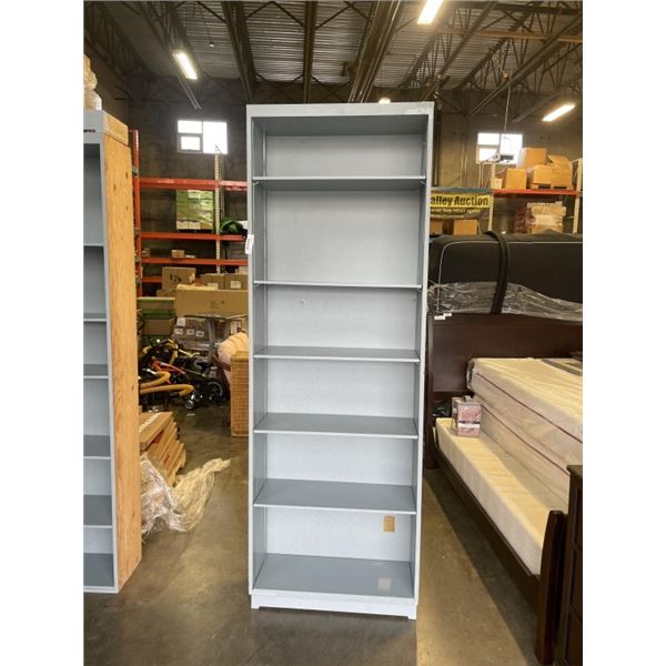 APPROX 8FT GREY STORAGE SHELF