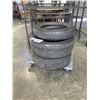 Image 1 : PAIR OF 215/55 R16 M+S TIRES, AND YOKOHAMA MOTORCYCLE TIRE