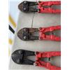 Image 2 : 3 PAIRS OF 24 INCH RED BOLT CUTTERS