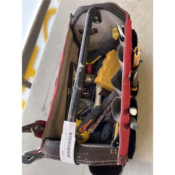 HUSKY TOOL TOTE WITH ASSORTED HAND TOOLS