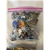 Image 2 : 3 BAGS OF MISC JEWELRY, PARTS, BEADS ETC