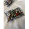 Image 7 : 3 BAGS OF MISC JEWELRY, PARTS, BEADS ETC