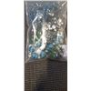 Image 2 : VINTAGE GLASS AND RHINESTONES NECKLACE, BLUE CRYSTAL BEADS NECKLACE AND 2 BRACELETS