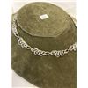 Image 2 : VINTAGE STERLING SILVER W/ MAKESITE STONES NECKLACE 15" LENGTH