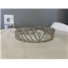 Image 1 : VINTAGE SILVER PLATED W/ RHINESTONES TIARA