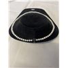 Image 2 : GENUINE PEARLS HAND KNOTTED NECKLACE 17" LENGTH 14K GOLD CLOSURE INCUDING STAND