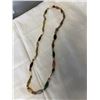 Image 2 : VINTAGE EXTRA LENGTH HAND KNOTTED GENUINE AGATE STONES NECKLACE 38" LENGTH