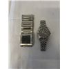 Image 1 : 2 HEAVY STAINLESS STEEL MENS QUARTZ WATCHES, BATTERIES REQUIRED