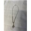 Image 1 : STERLING SILVER W/ CZ STONES CHOKER NECKLACE 16" MARKED 925