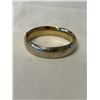 Image 1 : VINTAGE HINGED 14K GOLD ELECTRO PLATE BANGLE, HAND ENGRAVED, MARKED
