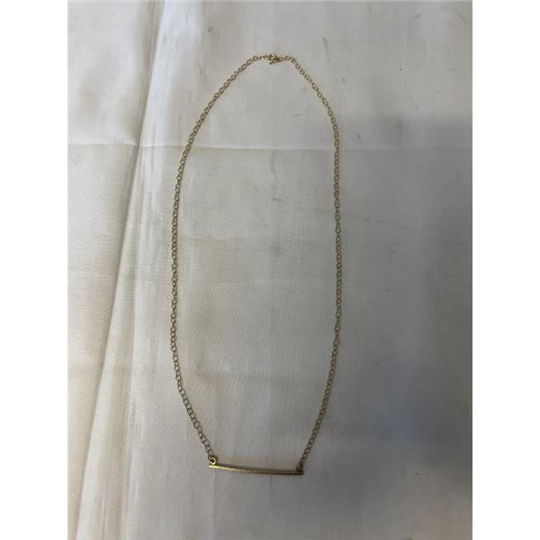 GOLD OVER 925 STERLING SILVER NECKLACE MARKED 925 23" LENGTH