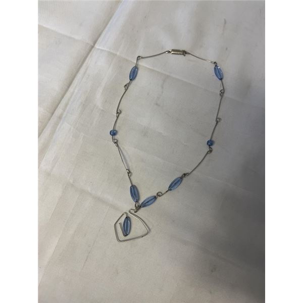 VINTAGE STERLING SILVER CHOKER NECKLACE 16" LENGTH