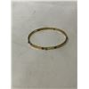 Image 1 : VINTAGE GOLD BANGLE W/ SLIDING STONES UNMARKED
