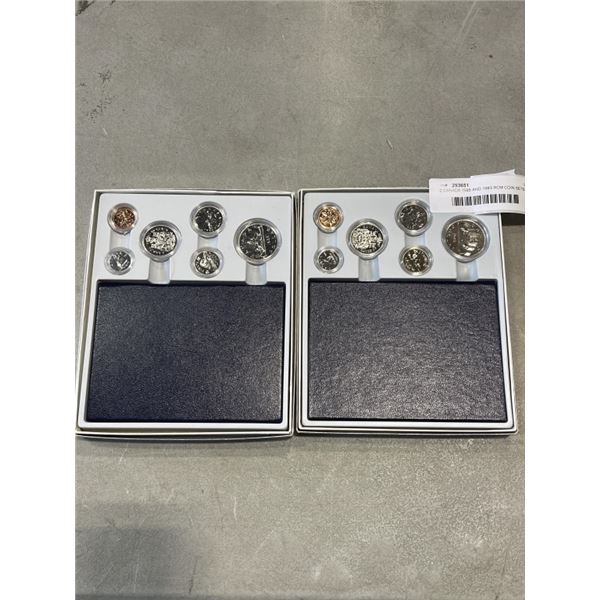 2 CANADA 1985 AND 1982 RCM COIN SETS
