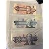 Image 2 : 3 CANADIAN BIRD SERIES BILLS 1986 $2, 1986 $5, 1989 $10 BILL IN MINT SHARE CONDITION