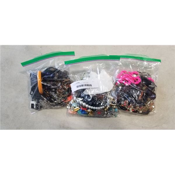 3 BAGS OF ESTATE JEWELLERY