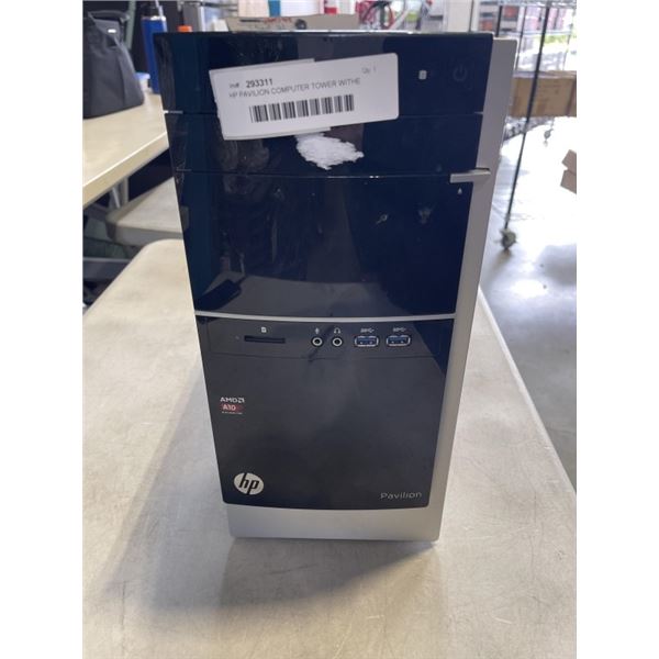 HP PAVILION COMPUTER TOWER WITHE WINDOW 10 UPDATE READY TO USE