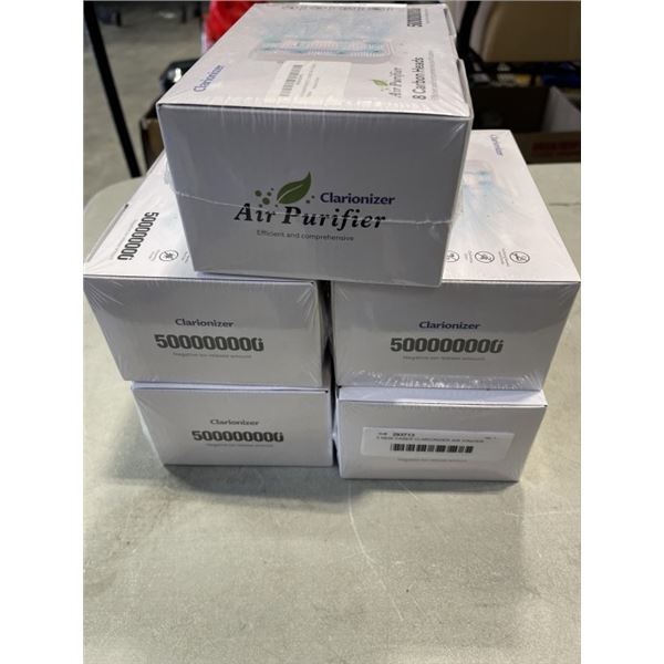 5 NEW CASES CLARIONIZER AIR IONIZER FOR HOME, MINI 110 PLUG IN AIR CLEANERS