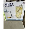 Image 3 : NEW LIBBEY VINA 12 STEMLESS WINE GLASS SETS AND ANCHOR HOCKING RIO 12PC GLASS SET