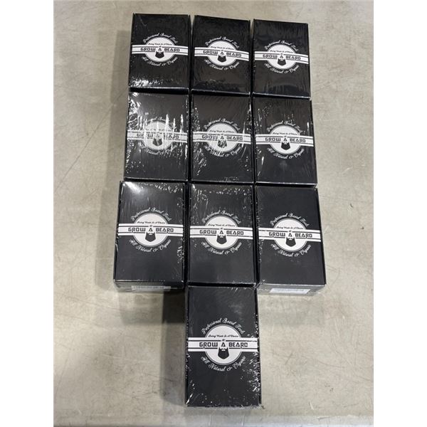10 NEW GROW A BEARD KIT  WITH BRUSH AND COMB