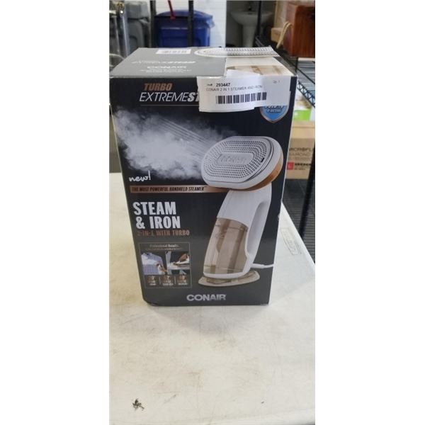 CONAIR 2 IN 1 STEAMER AND IRON