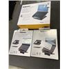 Image 1 : FELLOWES DESIGNER SUITES LAPTOP RISER AND 2 FELLOWES BREYTA LAPTOP STANDS