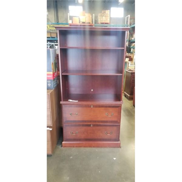 BOMBAY 2 DRAWER OFFICE CABINET WITH DISPLAY SHELF