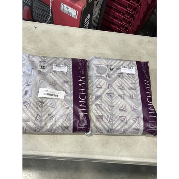 2 NEW JINCHAN MODERN CURTIAN 84' LENGTH