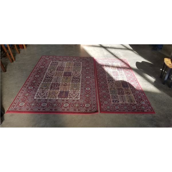 MATCHING AREA CARPET AND RUNNER, 4.5FT X 6.5FT AND 32 INCH X 6FT