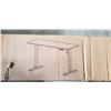 Image 2 : TECHORBITS ELECTRIC SIT TO STAND DESK BLACK FRAME BROWN BUCTER BLOCK TABLE TOP