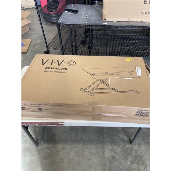 VIVO BLACK DESK RISER