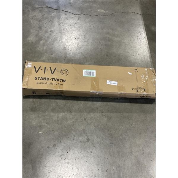 VIVO BLACK MOBLIE TV CART